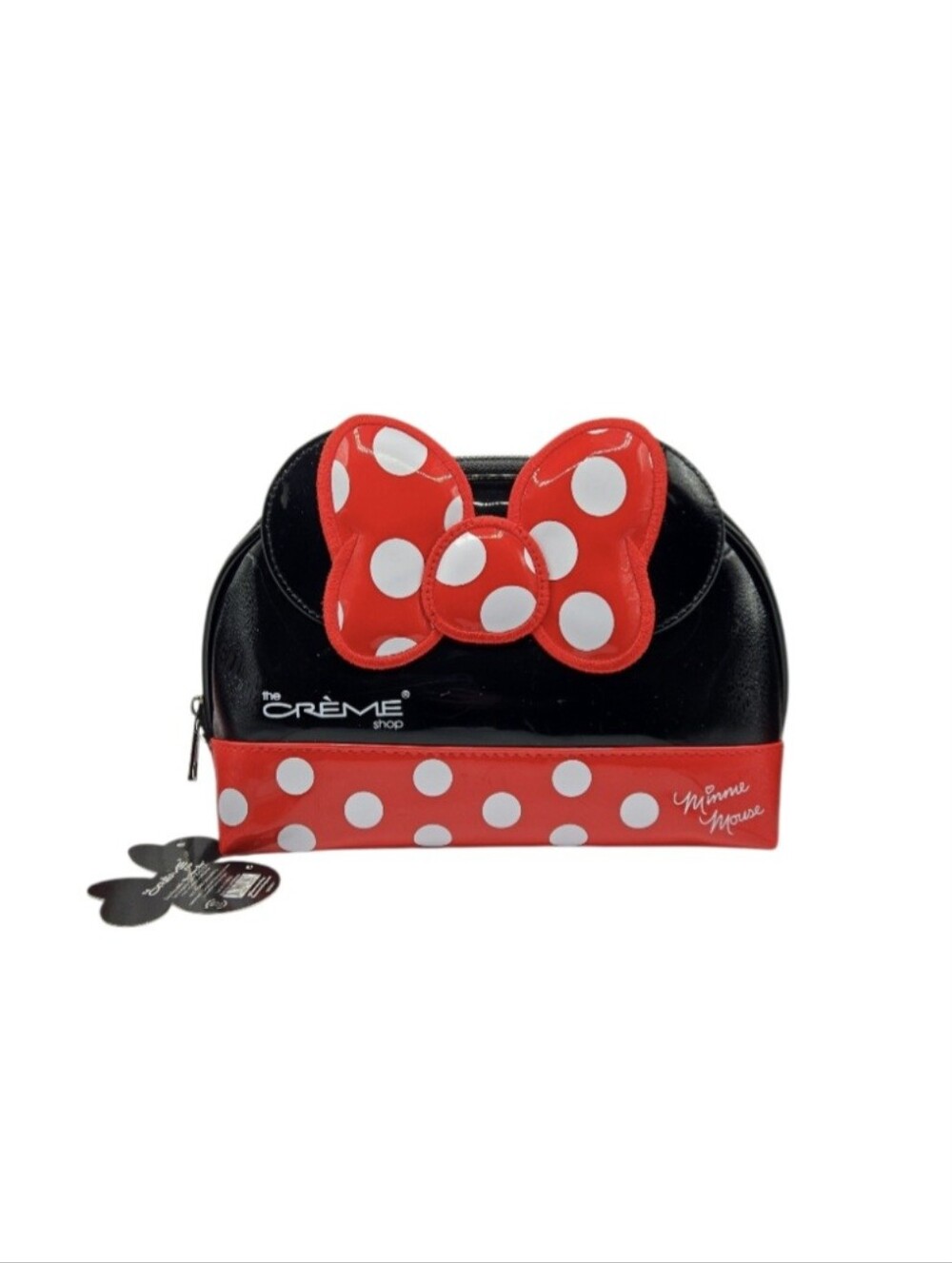 The Crème Shop x Minnie Mouse Black & Red Polka Dot Cosmetic Pouch
